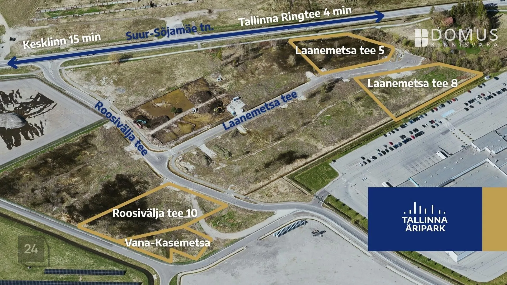 Property with construction permit for production/warehouse building in Suur-Sõjamäe!