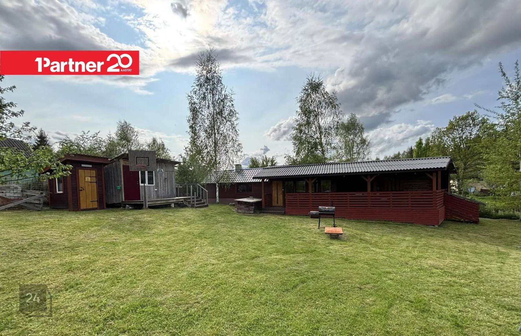 For sale: a well-maintained residential land plot with a garden house, electricity available!