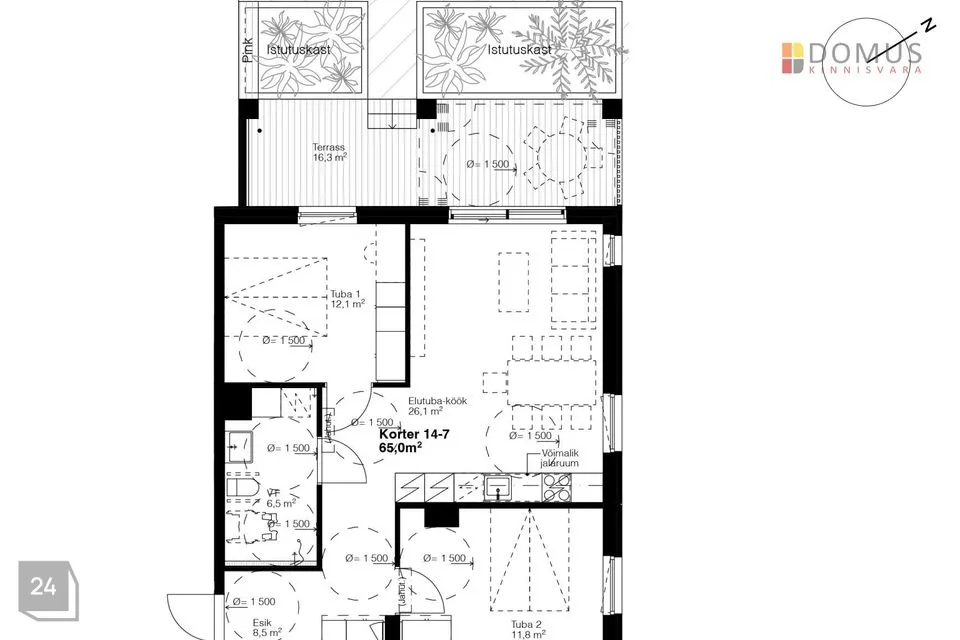 3-toaline Korter - Tartu vald, Raadi alev - foto 3