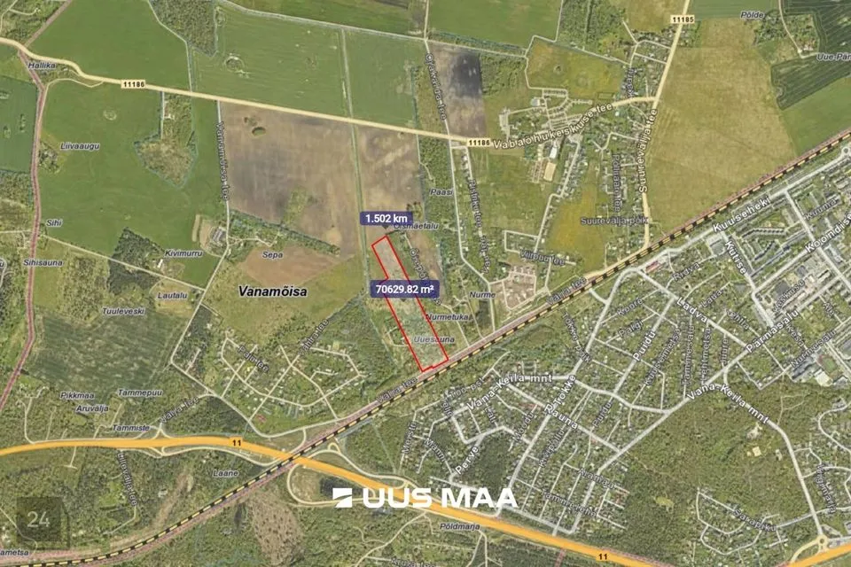 Maatulundusmaa, 70619 m² участок в Saue vald, Vanamõisa küla - фото 3