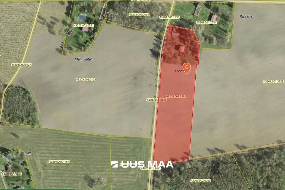 Maatulundusmaa, 25200 m² Maa  -  Luunja vald, Poksi küla - foto 2