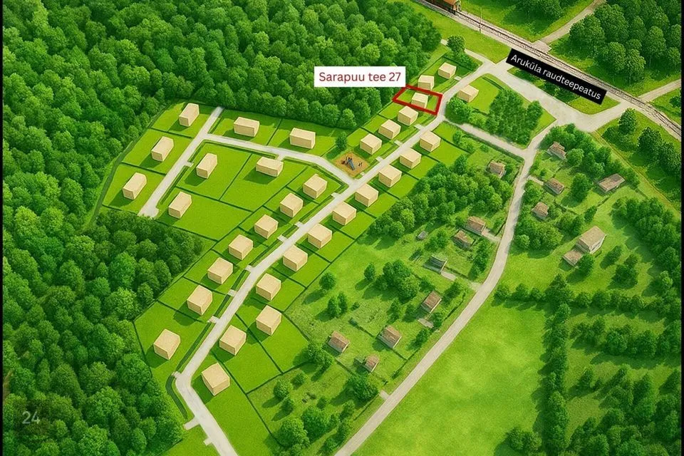 Elamumaa, 1207 m² Maa - Raasiku vald, Aruküla alevik - foto 2