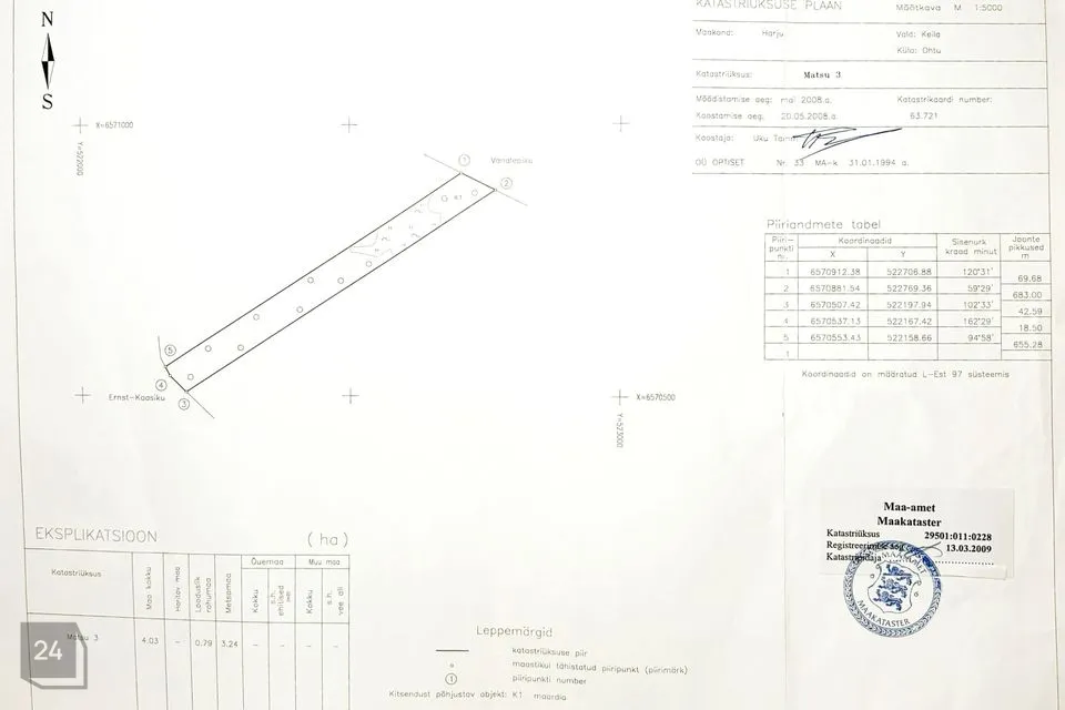 Maatulundusmaa, 40300 m² Maa  -  Lääne-Harju vald, Ohtu küla - foto 2