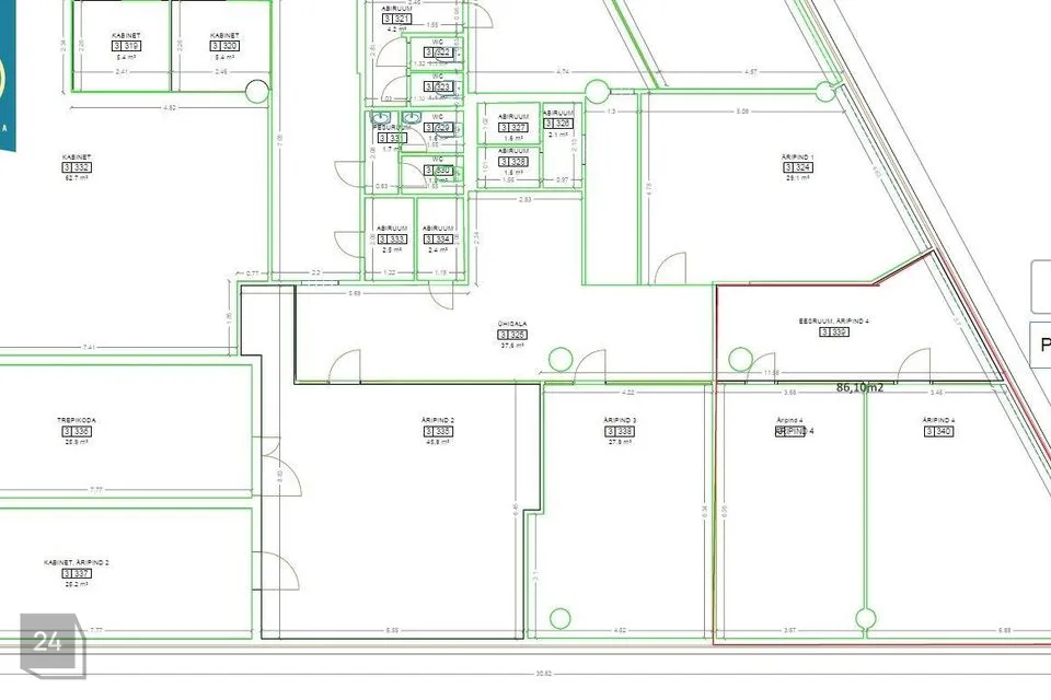 Büroo, 86 m² Äripind - Tallinn, Kesklinna linnaosa - foto 5