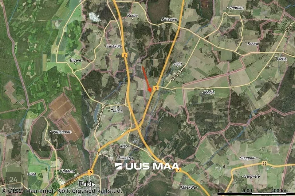 Maatulundusmaa, 232929 m² участок в Paide linn, Viisu küla - фото 4