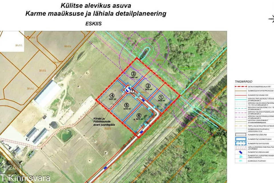 Maatulundusmaa, 23182 m² участок в Kambja vald, Külitse alevik