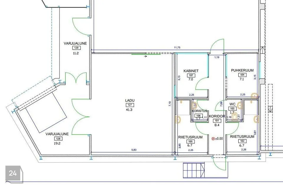 Склад или Производство, 2234 m² Бизнес-площадь в Tartu linn, Tartu linn - фото 3