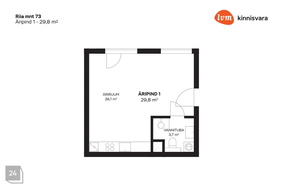 Muu, 29 m² Äripind  -  Pärnu linn, Pärnu linn - foto 4