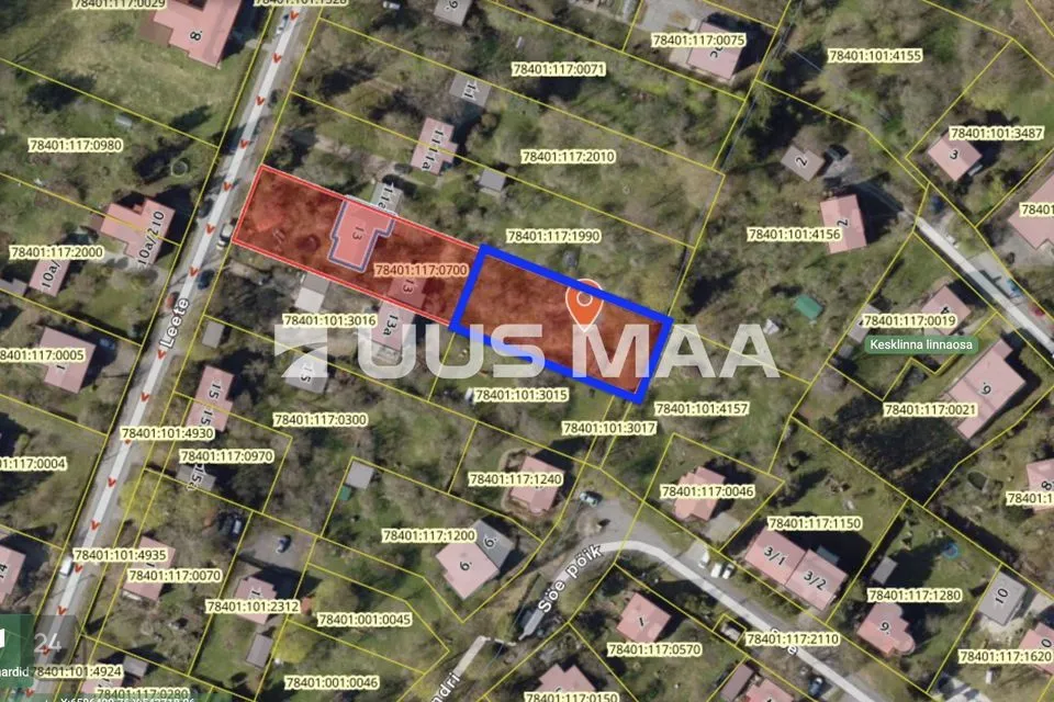 Elamumaa, 1044 m² Maa  -  Tallinn, Kesklinna linnaosa