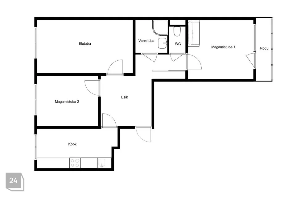 3-комнатная Квартира в Tallinn, Lasnamäe linnaosa - фото 2