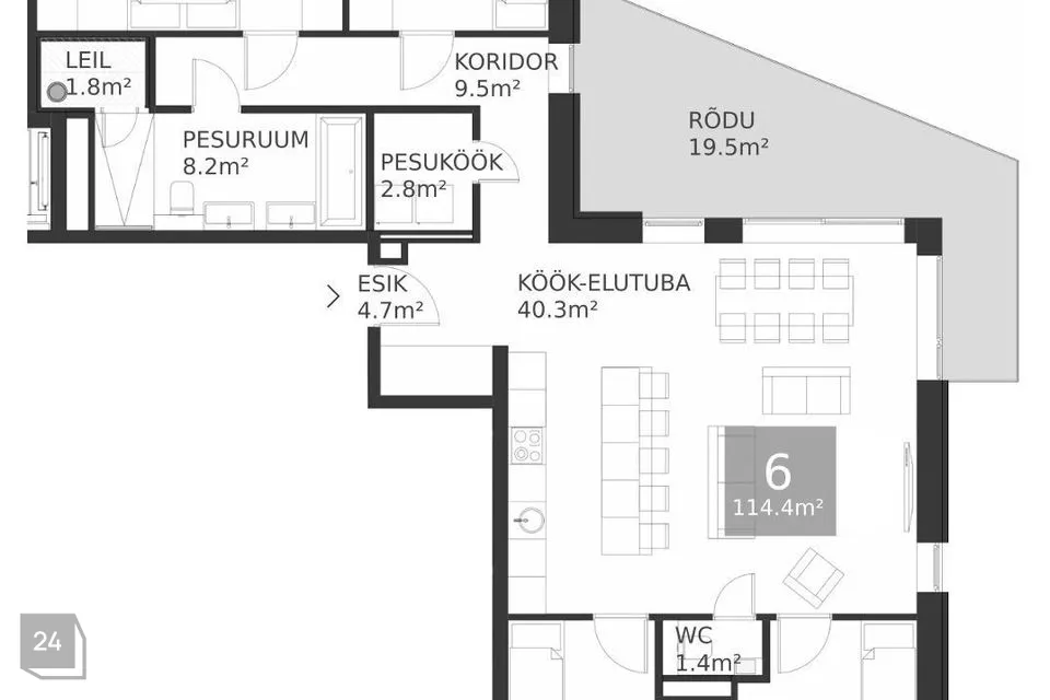 5-room apartment in Tallinn, Nõmme linnaosa - photo 4