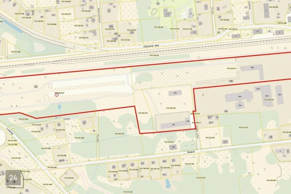 112373 m² Äripind  -  Lüganuse vald, Sonda alevik