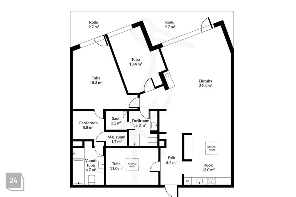 4-toaline Korter  -  Tallinn, Pirita linnaosa - foto 2