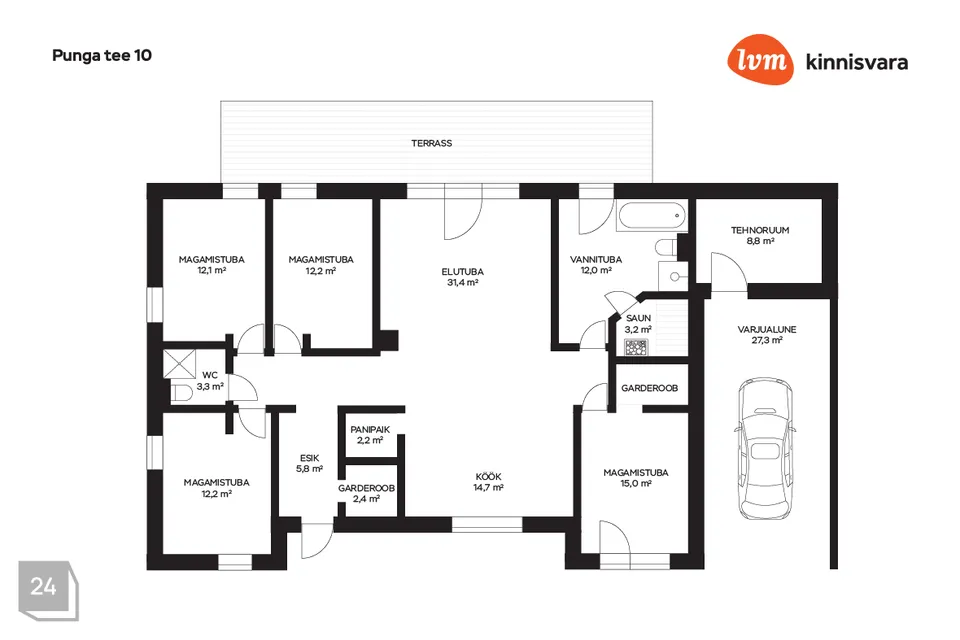 5-toaline Maja - Kastre vald, Haaslava küla - foto 5