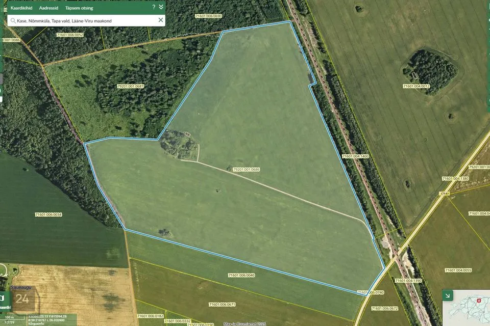 Maatulundusmaa, 484200 m² участок в Tapa vald, Nõmmküla