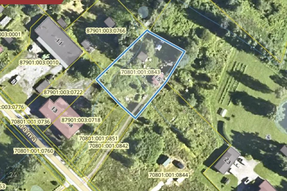 Земля жилой застройки, 1470 m² участок в Räpina vald, Veriora alevik
