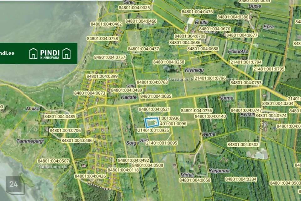 Elamumaa, 4048 m² Maa  -  Häädemeeste vald, Tahkuranna küla - foto 3
