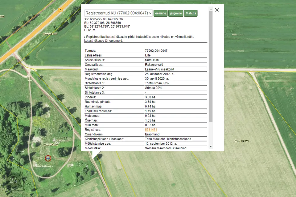35800 m² Maa  -  Rakvere vald, Sämi küla - foto 3