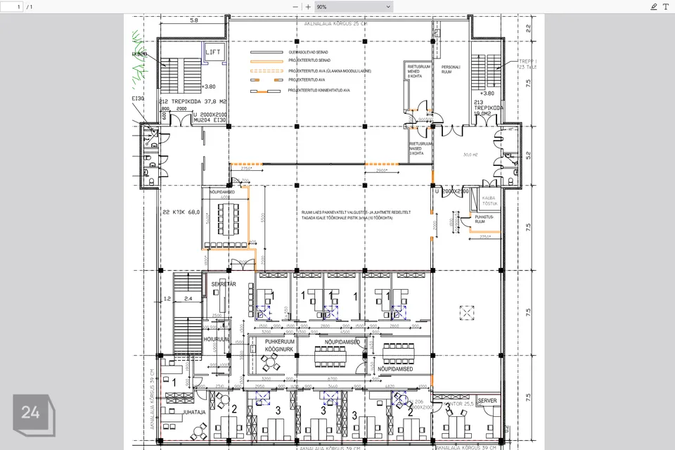 Büroo, 880 m² Äripind - Pärnu linn, Pärnu linn - foto 2