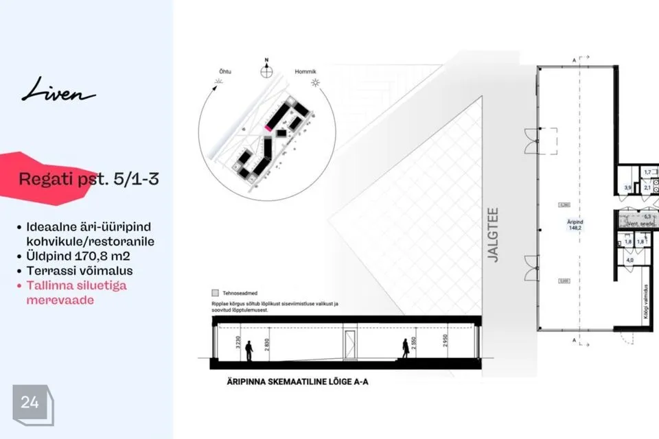 170 m² Äripind - Tallinn, Pirita linnaosa - foto 5