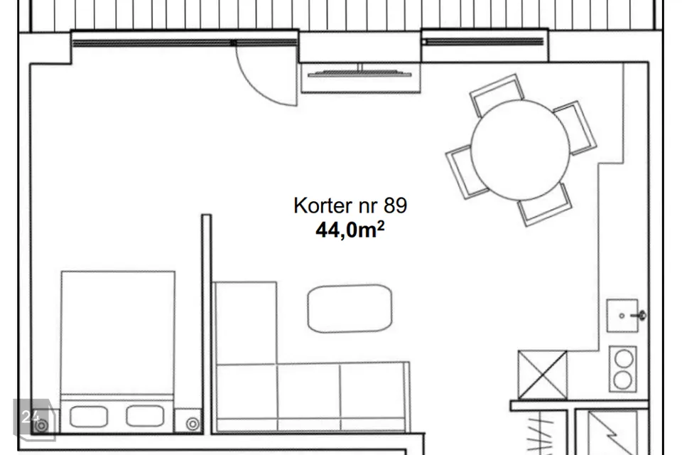 1-toaline Korter - Tallinn, Mustamäe linnaosa - foto 2