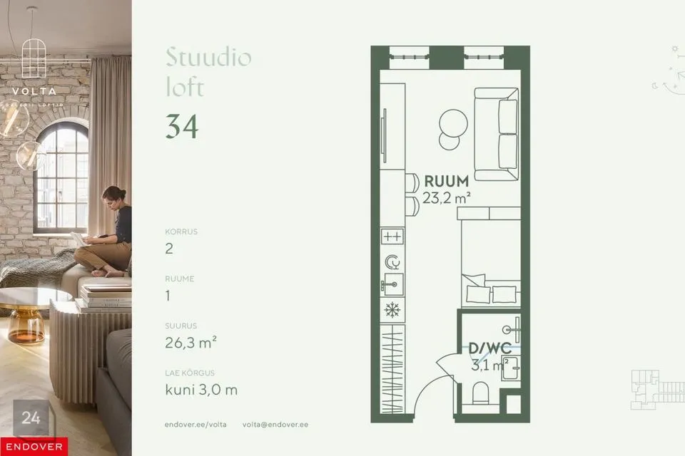 Accommodation or Other, 32 m² business in Tallinn, Põhja-Tallinna linnaosa - photo 5