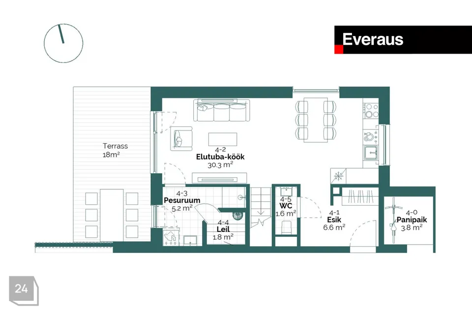 Row house box, 4-room partial house in Kiili vald, Luige alevik - photo 2