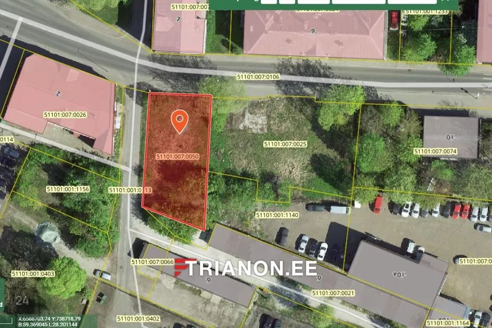 Ärimaa, 571 m² Maa  -  Narva linn