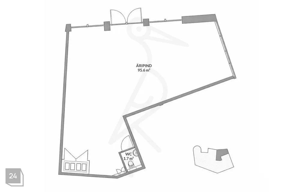Mitme sihtotstarbega, 95 m² Äripind - Tallinn, Kesklinna linnaosa - foto 4