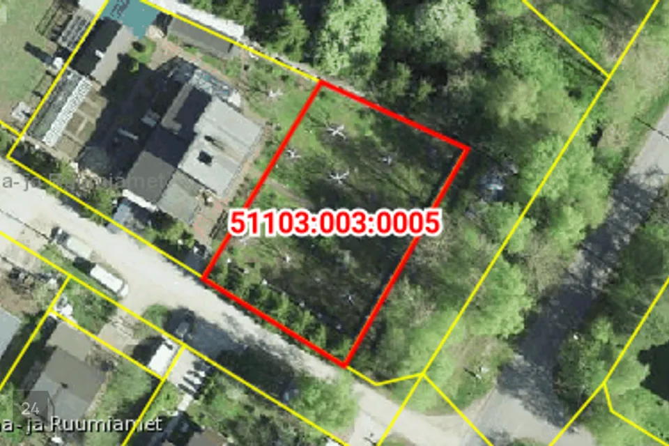 Земля жилой застройки, 854 m² участок в Narva linn