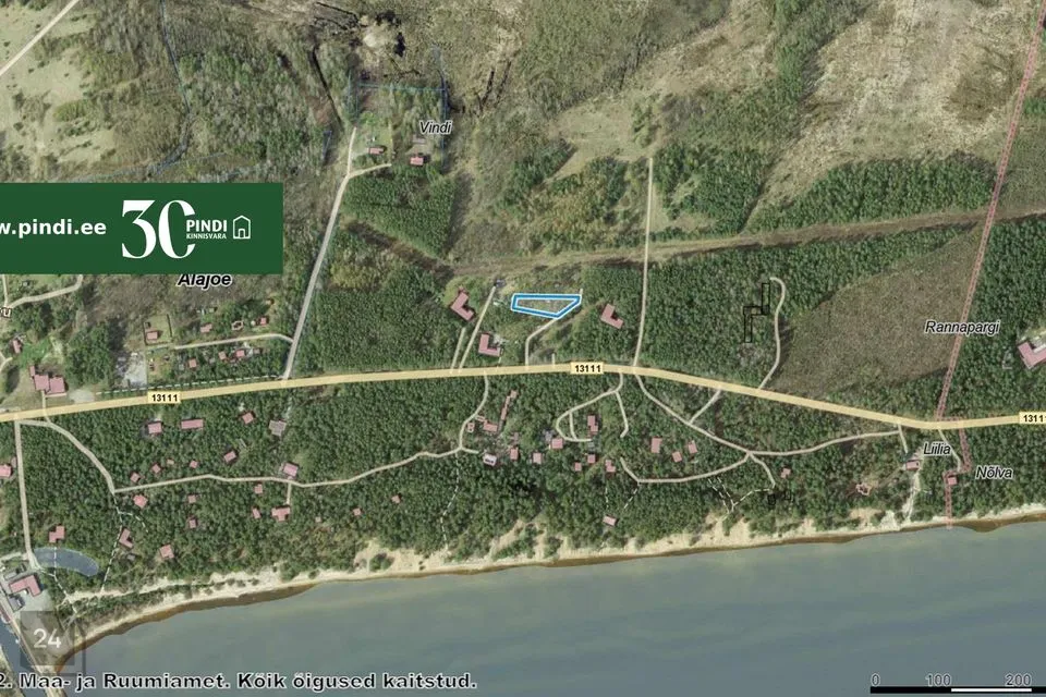 Elamumaa, 1450 m² Maa  -  Alutaguse vald, Alajõe küla - foto 3