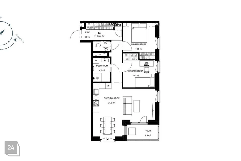 3-room apartment in Keila linn - photo 3