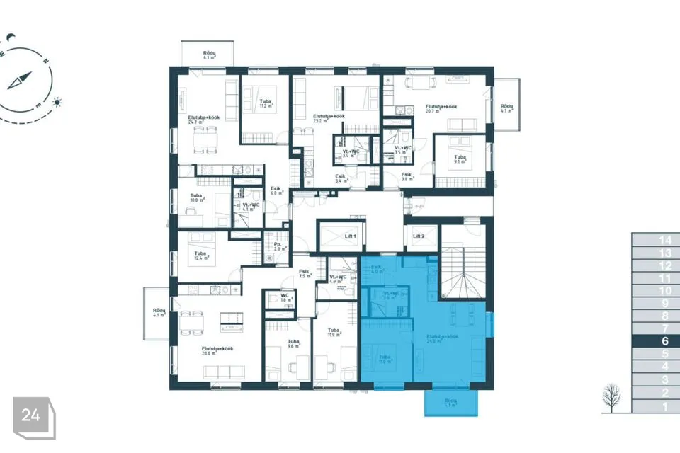 2-toaline Korter  -  Tallinn, Haabersti linnaosa - foto 3