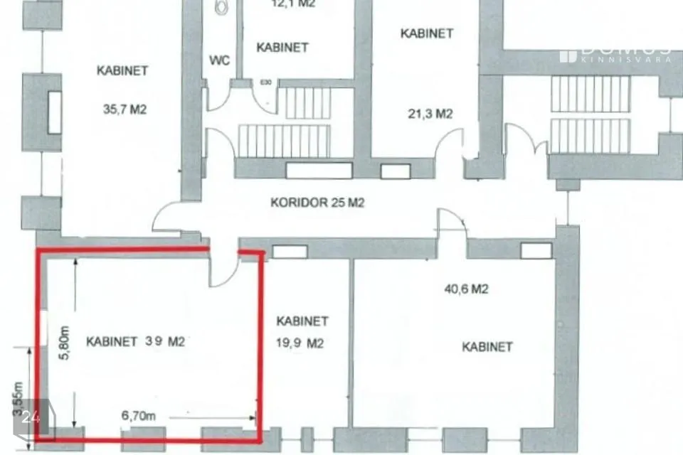 Büroo või Teenindus, 39 m² Äripind - Tallinn, Kesklinna linnaosa - foto 2