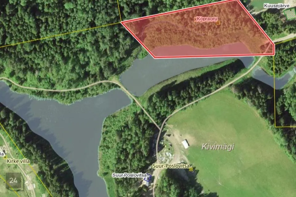 Cultivated land, 10070 m² land in Otepää vald, Nüpli küla