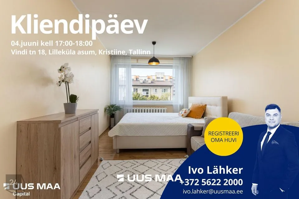 1-комнатная Квартира в Tallinn, Kristiine linnaosa