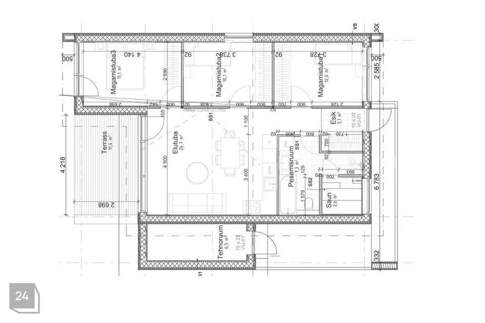 4-toaline Maja  -  Kambja vald, Soinaste küla - foto 2