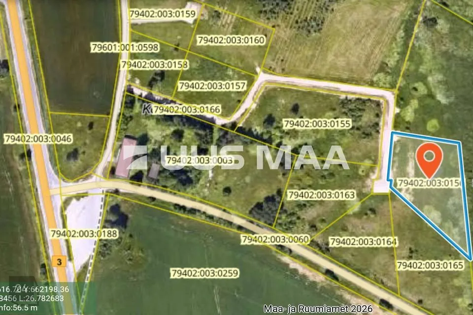 Maatulundusmaa, 6076 m² участок в Tartu vald, Vedu küla