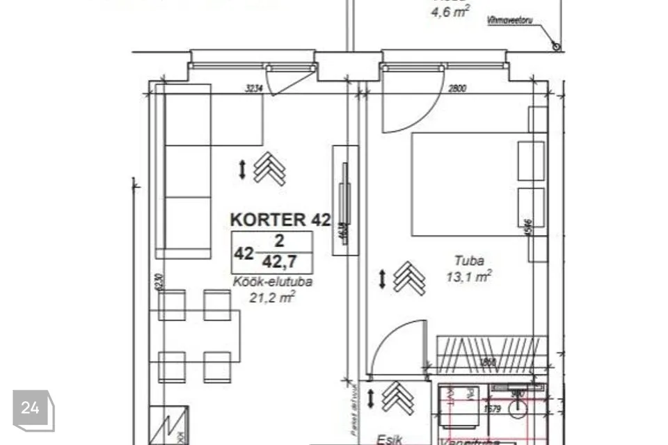 2-toaline Korter - Tallinn, Haabersti linnaosa - foto 5