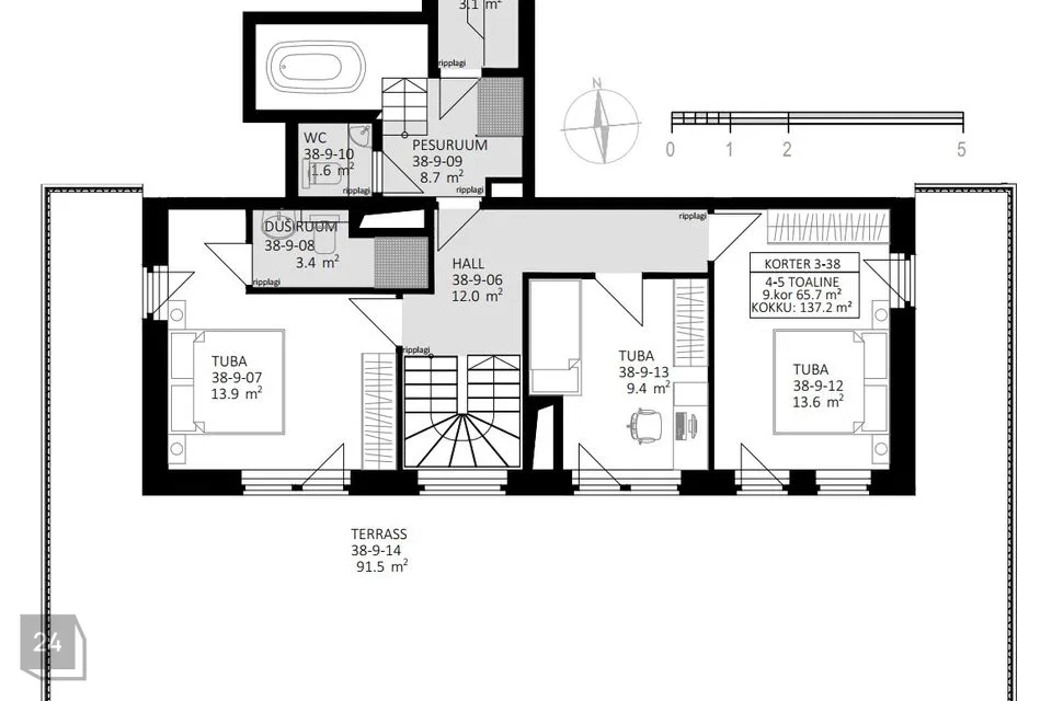 5-room apartment in Tallinn, Haabersti linnaosa - photo 3