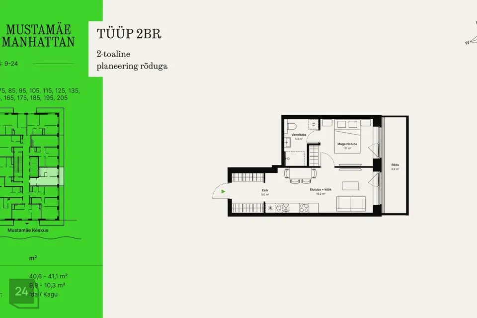2-room apartment in Tallinn, Mustamäe linnaosa - photo 2