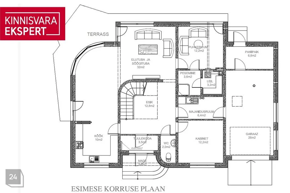 6-toaline Maja - Pärnu linn, Pärnu linn - foto 3