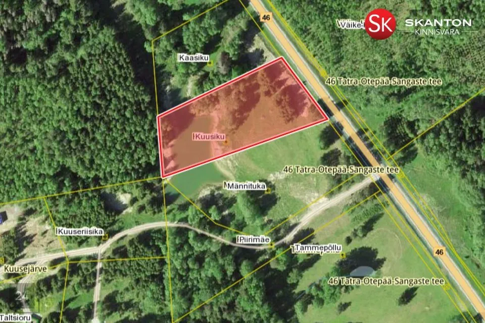 Cultivated land, 6441 m² land in Otepää vald, Nüpli küla