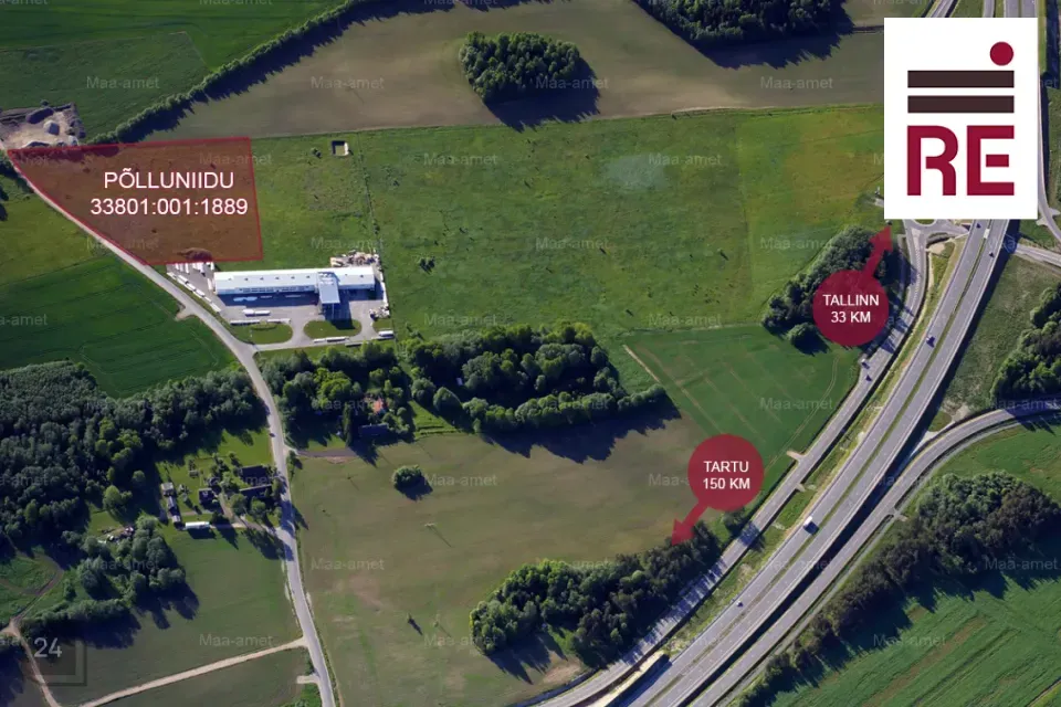Земля коммерческого назначения, 33931 m² участок в Kose vald, Kolu küla