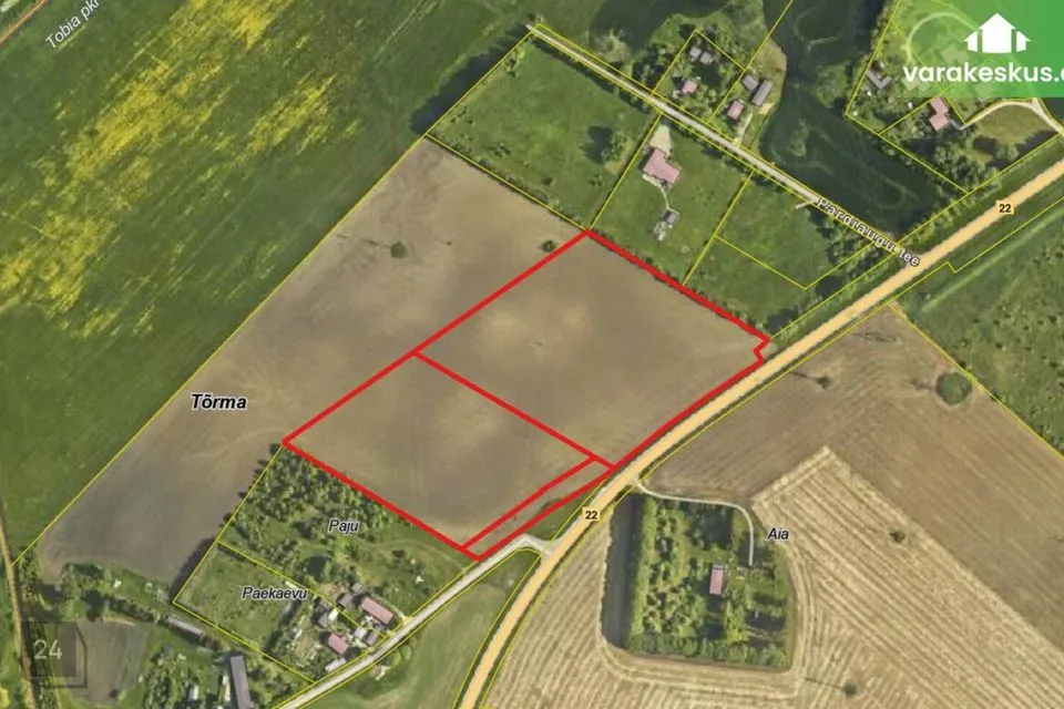 Maatulundusmaa, 41391 m² участок в Rakvere vald, Tõrma küla