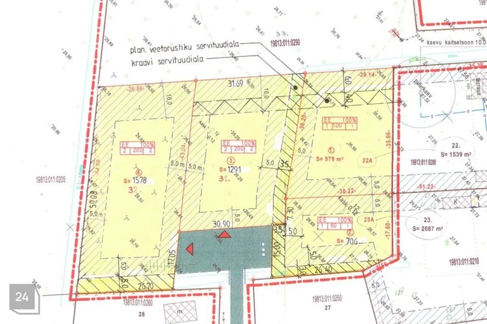 Земля жилой застройки, 1308 m² участок в Harku vald, Türisalu küla