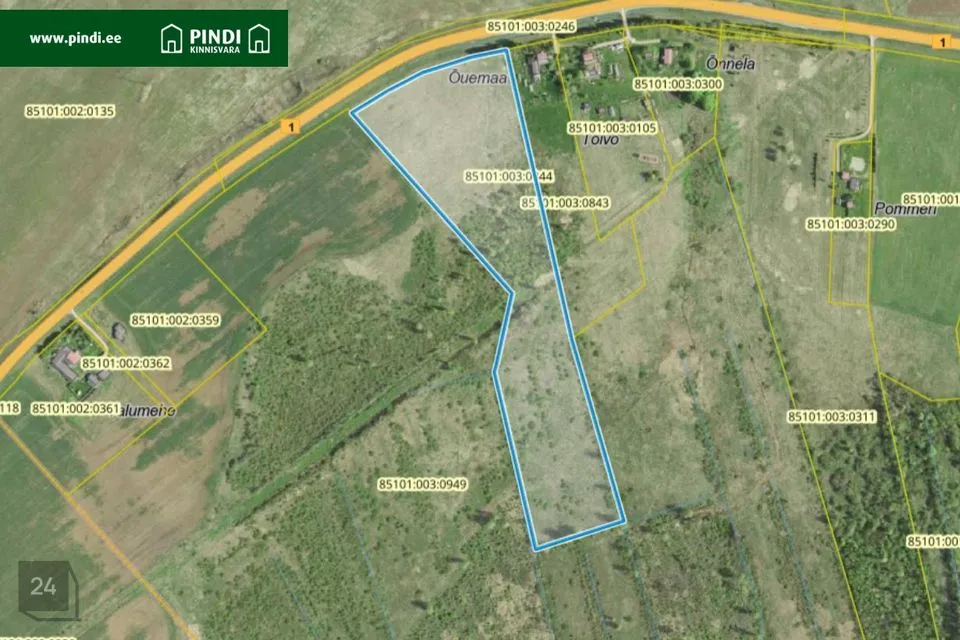 Maatulundusmaa, 58284 m² участок в Narva-Jõesuu linn, Vodava küla