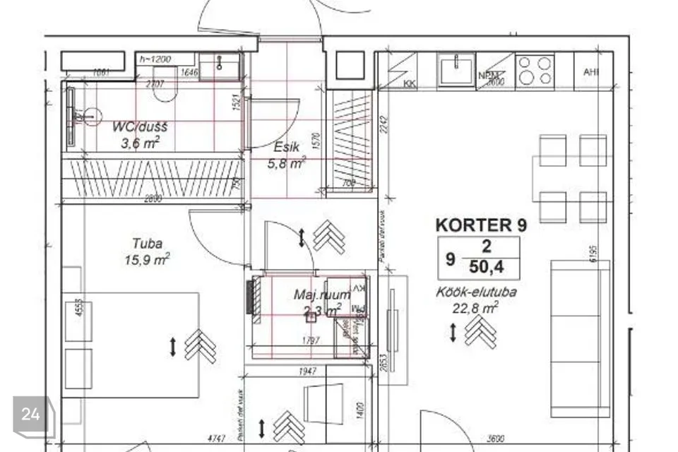 2-toaline Korter - Tallinn, Haabersti linnaosa - foto 4