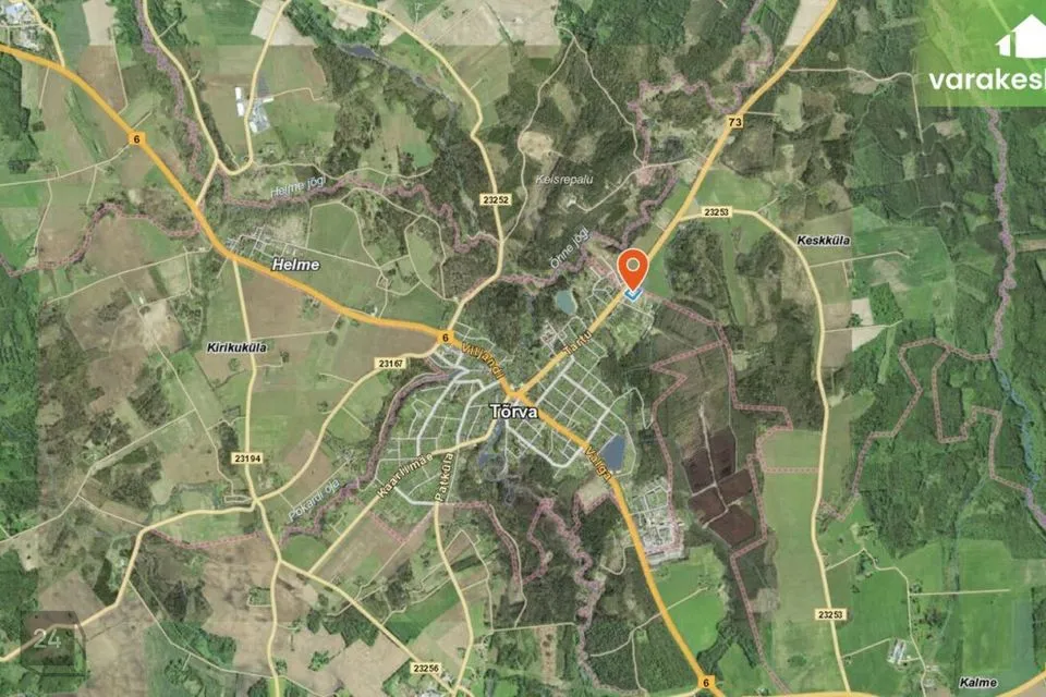 Sihtotstarbeta maa, 6875 m² Maa - Tõrva vald, Tõrva linn - foto 3
