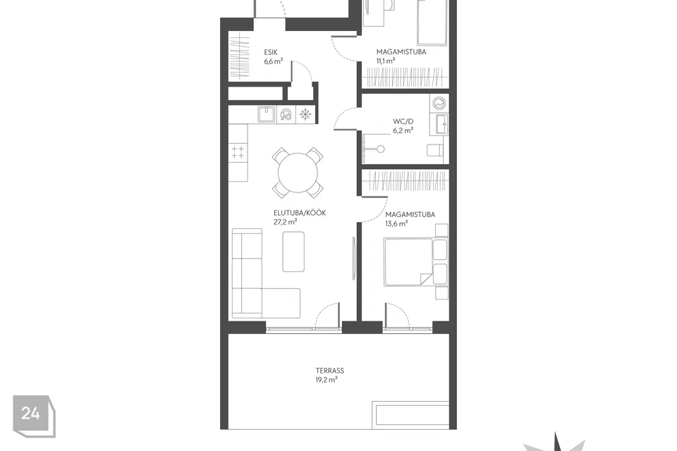 3-toaline Korter - Tallinn, Haabersti linnaosa - foto 2